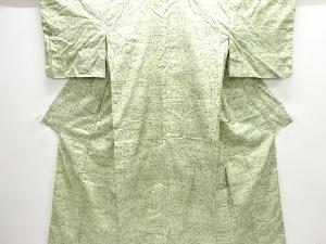 アンティーク　樹木風景模様本場大島紬着物(染)